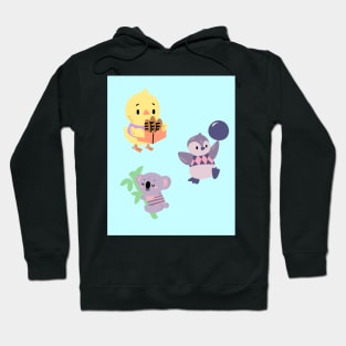 Cute Kawaii Animals Having Fun Peacefully Hoodie